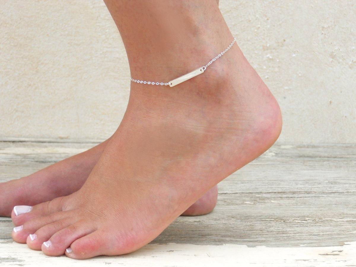 sterling silver anklet bracelet